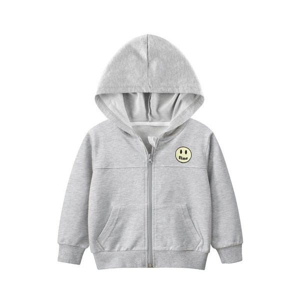Unisex Toddler/Kid's Smiley Face Zip Up Jacket