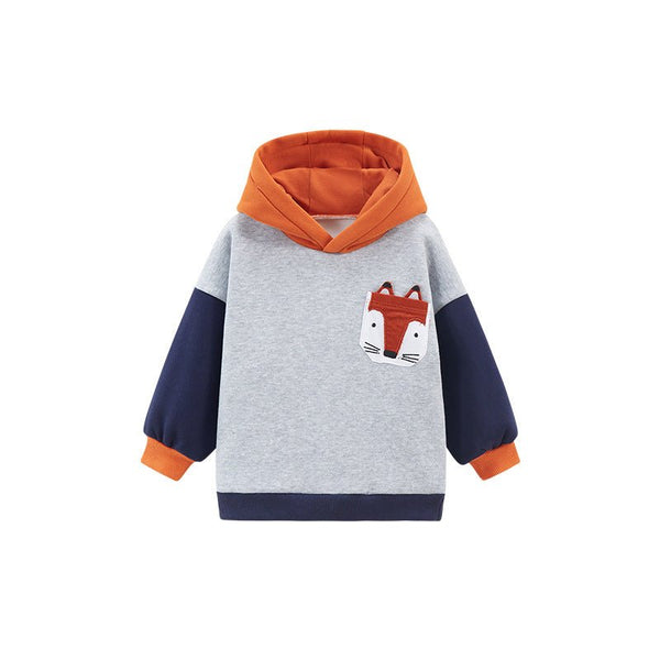 Toddler/Kid's Cartoon Design Solid Color Hoodie Sweatshirts
