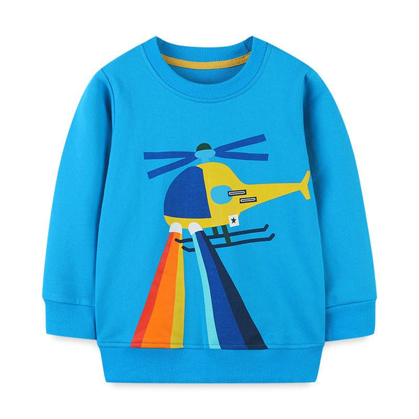 Toddler/Kid's Helicopter Print Sweatshirt