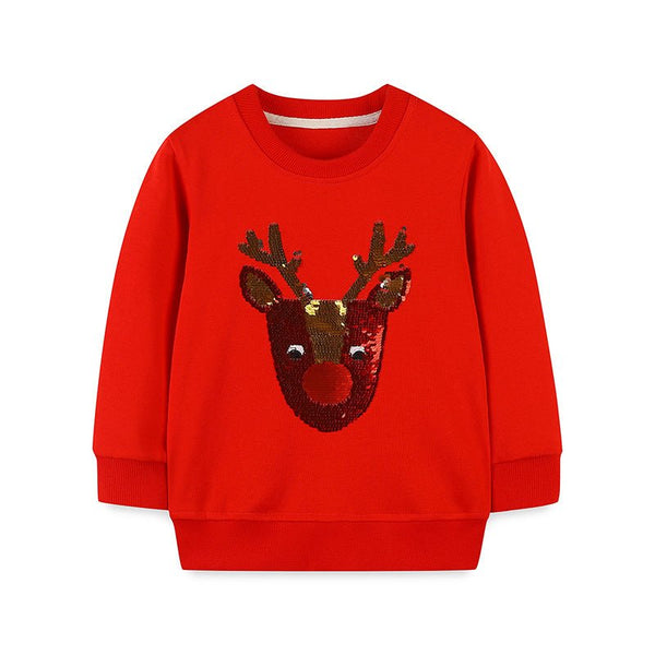 Toddler/Kid Reindeer Sequence Festive Sweatshirt