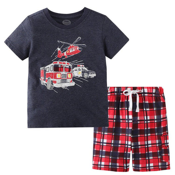 Toddler Boy's Summer Casual T-shirt with Shorts Set