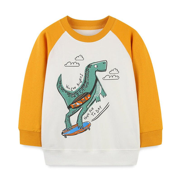 Toddler/Kid's Fun Dinosaur Print Sweatshirt