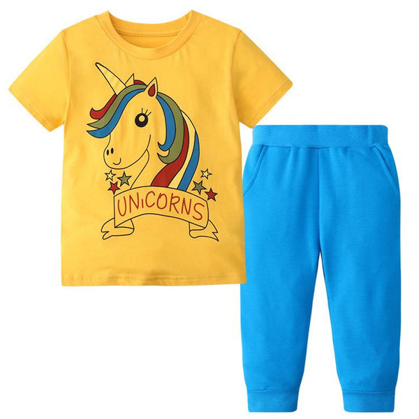 Toddler/Kid Girl's Unicorn Set for Summer