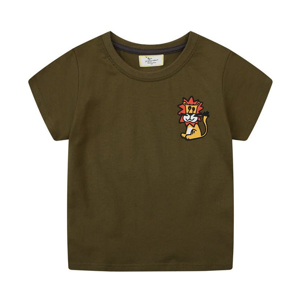 Toddler/Kid Boy's Cartoon Little Lion Design T-shirt