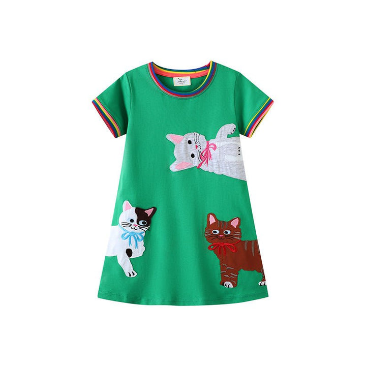 green cat dress Statement Dress Cat Dog Green Sequin Organza Dress. Quinceanera Dress. Night Dress. Fashion Show Dress. Rock Stars