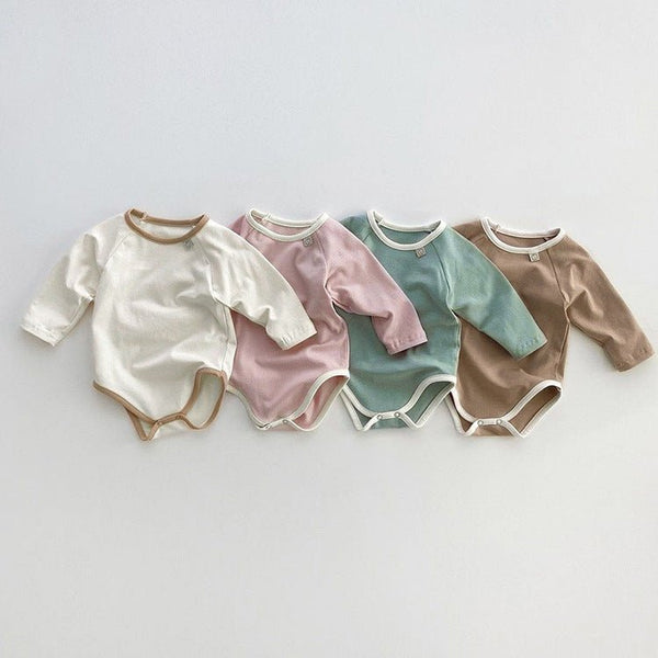 4 Colors Baby's Long Sleeve Cotton Bodysuit