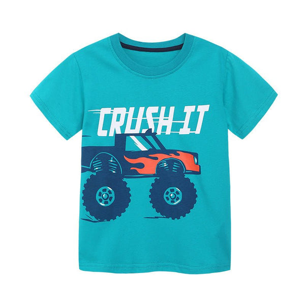 Toddler/Kid's Vehicle Design Short Sleeve T-shirt
