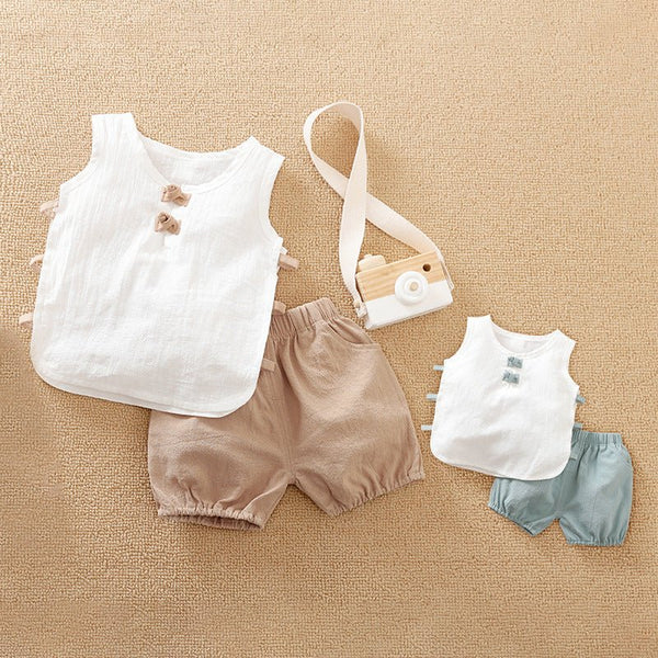 Summer Baby Girl's Tank Top and Shorts Set