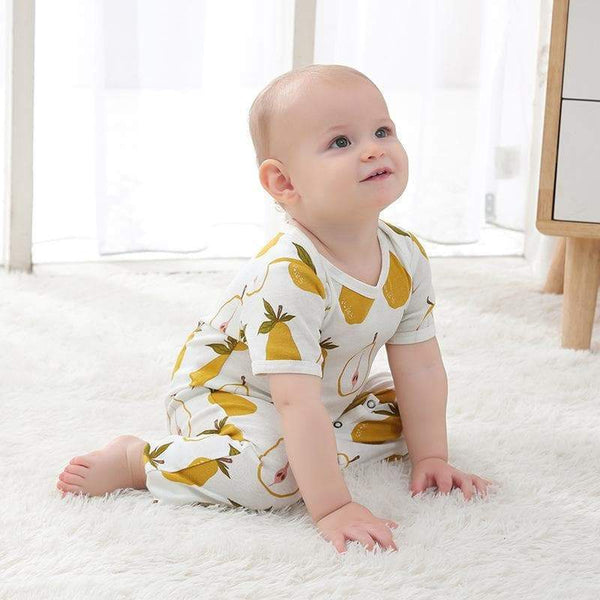 Lemon/Pear Pattern Bodysuit for Baby Boys/Girls