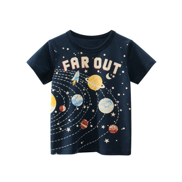 Toddler/Kid Outer Space Design Casual T-shirt