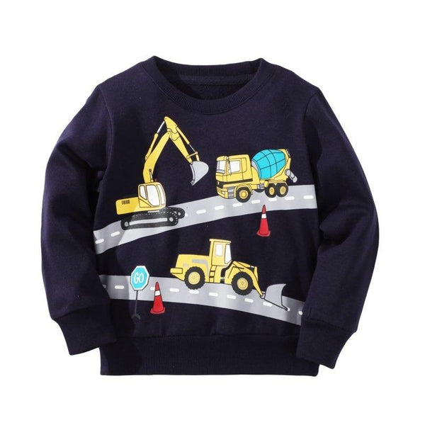 Toddler/Kid Boy Truck Print Sweatshirt