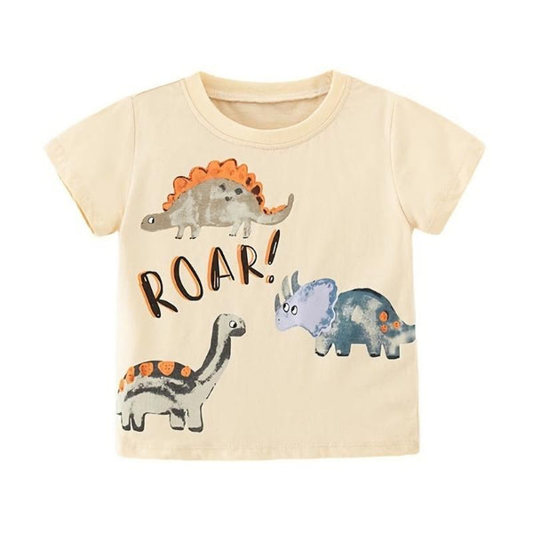 Toddler/Kid Dinosaur Pattern Short-Sleeve T-shirt