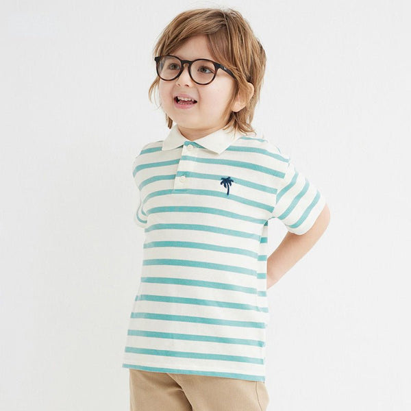 Toddler/Kid Boy's Summer Striped Design Polo Top