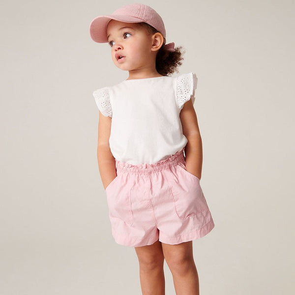 Toddler/Kid Girl's Summer Pink Shorts with Pockets
