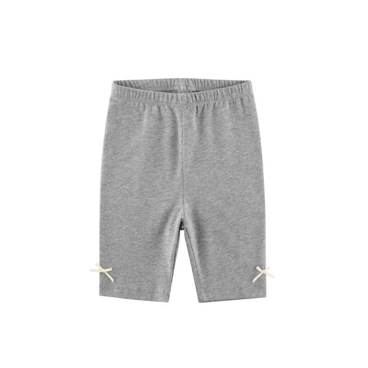 Baby Girls Summer Cotton Pants in Pink and Grey - Kidsyard Greenland