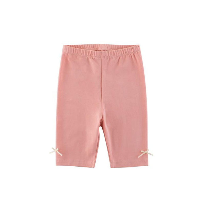 Baby Girls Summer Cotton Pants in Pink and Grey - Kidsyard Greenland