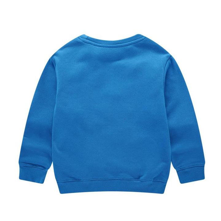 Cartoon Sweater for Boys in Blue - Kidsyard Greenland