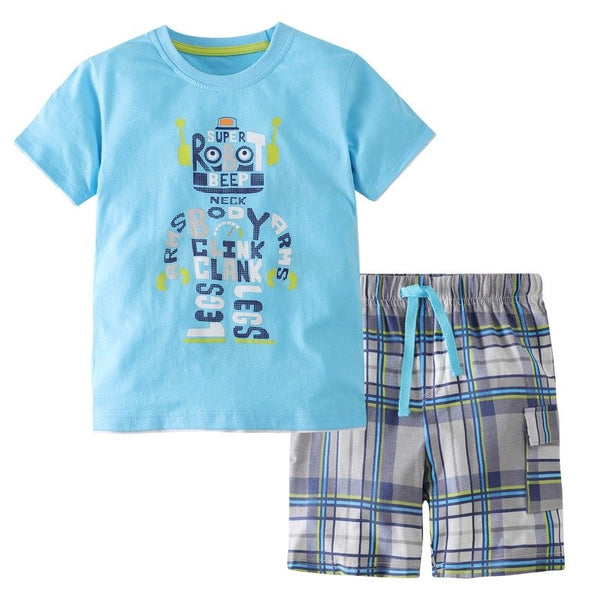 Toddler/Kid Boy's Casual 2-Piece Set with Robot Print