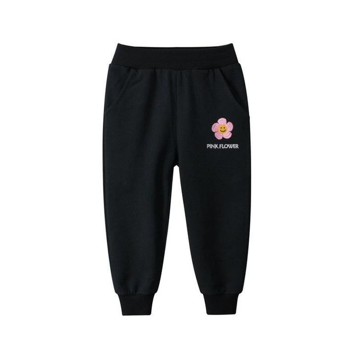 Girls Premium French Terry Cotton Pants in 4 Colors - Kidsyard Greenland