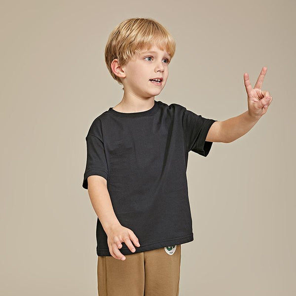 High End Kid's Cotton T-Shirt for Summer in 3 Colors - Kidsyard Greenland