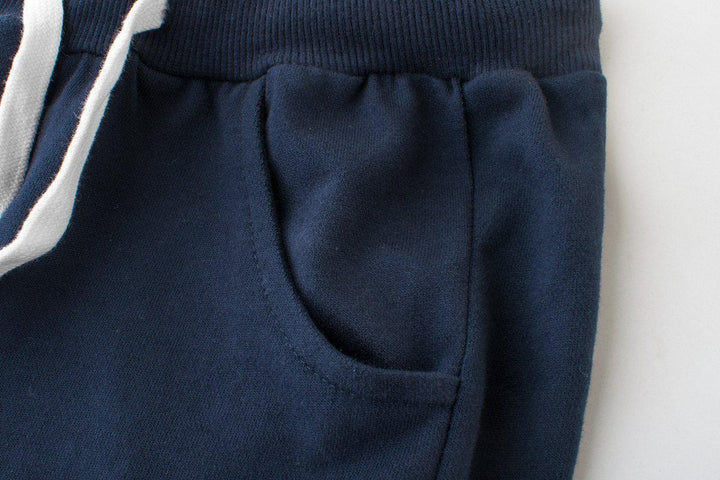 Premium Soft Cotton Summer Kid's Shorts with Three Stripes - Kidsyard Greenland