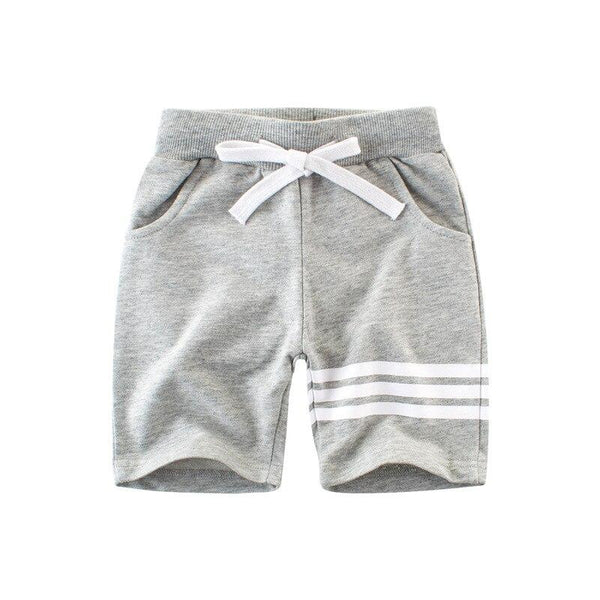 Premium Soft Cotton Summer Kid's Shorts with Three Stripes - Kidsyard Greenland