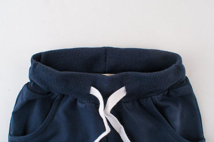 Premium Soft Cotton Summer Kid's Shorts with Three Stripes - Kidsyard Greenland