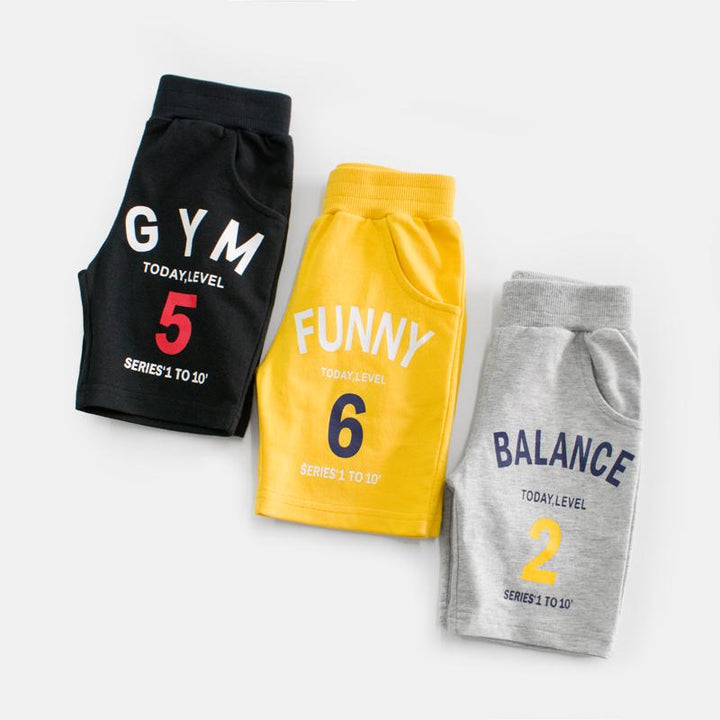 Summer Kids Cotton Shorts Numbers Collection - Kidsyard Greenland