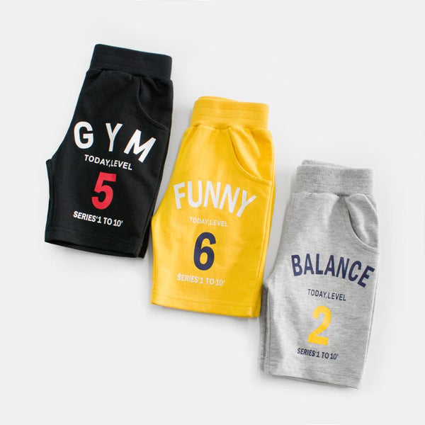 Summer Kids Cotton Shorts Numbers Collection - Kidsyard Greenland