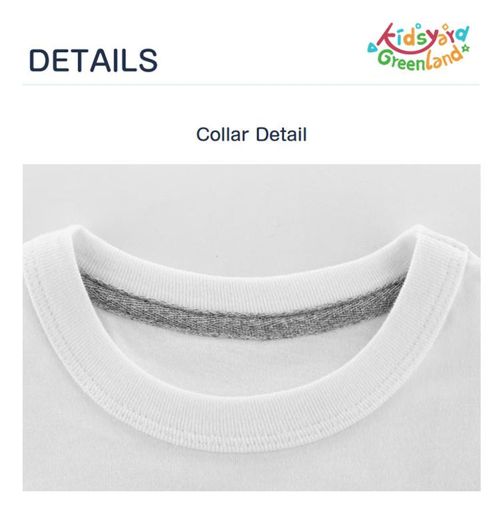 Summer Kids Premium Cotton T-shirt with "Hope" Pattern - Kidsyard Greenland