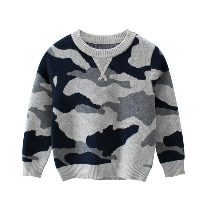 Toddler Boys Camouflage Sweater - Kidsyard Greenland