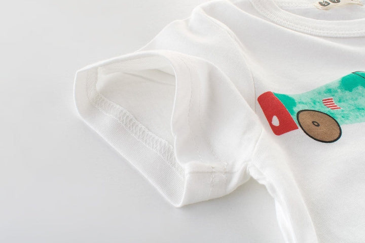 Toddler Boys Toy Car Pattern Fashion Tops - Kidsyard Greenland